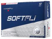 Bolas de Golfe Maxfli SoftFli Brilhantes Brancas Pacote com 12