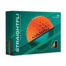 Bolas de Golfe Maxfli StraightFli Matte Laranja Pacote com 12