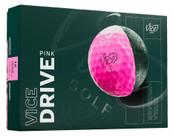 Bolas de golfe, modelo Vice Drive 2025 para distância máxima, rosa