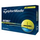 Bolas de golfe TaylorMade 2025 Distance + Amarelas 1 dúzia