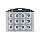 Bolas de golfe Team Golf NFL Las Vegas Raiders, pacote com 12 Bolas de golfe Team Golf NFL Las Vegas Raiders, pacote com 12