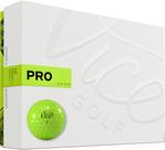Bolas de golfe Vice Pro Neon Lime 12 unidades