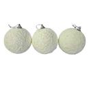 Bolas de natal brancas kit com 3unid