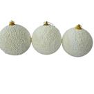 Bolas de natal brancas kit com 3unid