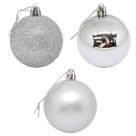 Bolas de natal para decoração 6cm fosca/lisa/glitter c/06