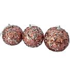 Bolas de natal rose lantejouladas