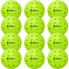 Bolas de pickleball Srikel Pro para exterior com 48 furos, USAPA, kit com 12 unidades