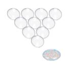 Bolas De Plástico Transparentes E Claras 10pcs 8/9cm Caixa De Doces Decorativa Para Casa Casamento