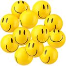 Bolas de praia Motionchic Smile infláveis 30 cm amarelas 12 unidades