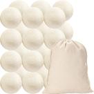 Bolas de secagem de lã Beieverluck, pacote com 24 sacos de armazenamento