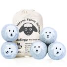 Bolas de secagem de lã Budieggs Organic, pacote com 6 unidades, cinza neozelandês