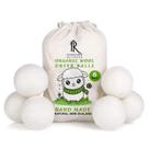 Bolas de secagem de lã RAYTRADE, pacote com 6, lã 100% orgânica da Nova Zelândia