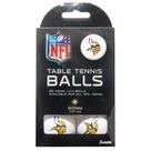 Bolas de tênis de mesa Franklin Sports Minnesota Vikings NFL