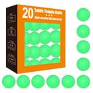 Bolas de tênis de mesa meizhouer 3 estrelas 40mm verdes pacote 20