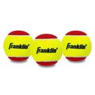 Bolas de Tênis Franklin Sports Starter - Pacote com 3 Bolas Vermelhas Bolas de Tênis Franklin Sports Starter - Pacote com 3 Bolas Vermelhas