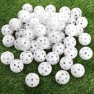Bolas de treino de golfe Faswin, pacote com 100, 41 mm, fluxo de ar oco, brancas