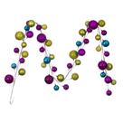 Bolas de turquesa de limão fúcsia Garland Vickerman 305 cm Bolas de turquesa de limão fúcsia Garland Vickerman 305 cm
