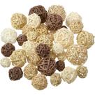 Bolas decorativas de vime e rattan Patelai 36 peças para decoração de vasos Bolas decorativas de vime e rattan Patelai 36 peças para decoração de vasos