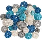 Bolas decorativas de vime e rattan Patelai para vaso, 36 unidades Bolas decorativas de vime e rattan Patelai para vaso, 36 unidades