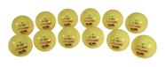 Bolas infláveis Sportime multiuso de 10 cm amarelas (pacote com 12)