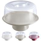 Boleira com Pé e Tampae Trava Prato 33cm para Bolo, Doce, Sobremesa, Decoração, Organização, Mesa Posta Boleira com Pé e Tampae Trava Prato 33cm para Bolo, Doce, Sobremesa, Decoração, Organização, Mesa Posta