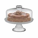 Boleira de Cristal com Tampa e Pé para Bolos, Tortas e Doce