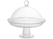 Boleira de Cristal Redonda com Tampa Wolff - Pearl 19,5cm