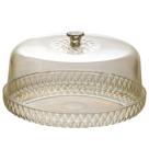 Boleira de Plástico Com Tampa Cristal Glamour âmbar Plasutil ref.14197 Boleira de Plástico Com Tampa Cristal Glamour âmbar Plasutil ref.14197