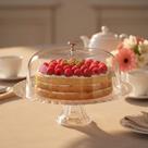 Boleira de Vidro com Pé e Tampa Home Special para Bolos e Sobremesas Ruvolo