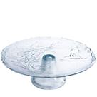 Boleira de vidro prato bolo salgados doce com pé 32X12 cm