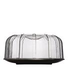 Boleira Elegance Resistente Redonda Com Tampa 30cm Preta em Policarbonato Não quebra Linha Profissional Cook VEM