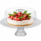 Boleira Gourmet com Pé de Vidro e Tampa Acrílica para Bolos e Tortas modelo sortido