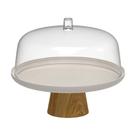 Boleira Lume Bege Fechado com Cúpula Pé em Bambu BFB300BGF - Ou Boleira Lume Bege Fechado com Cúpula Pé em Bambu BFB300BGF - Ou