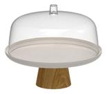 Boleira Ou Com Cúpula E Pé 25cm Linha Lume Cor Bege