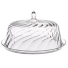 Boleira Porta Bolo com Cúpula 30cm Transparente Glassy Crippa Doces Petiscos