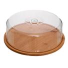 Boleira Porta Bolo Com Tampa De Bambu Boleira Porta Bolo Com Tampa De Bambu