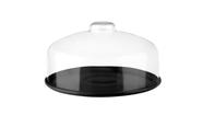 Boleira Prato Com Cúpula Coza Cozy Media Ø 25 cm Preto