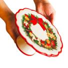Boleira Prato de Bolo Cerâmica Natal Portland