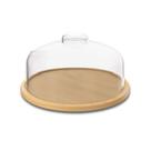 Boleira Prato em Bambu com Cúpula Coza Brisa Ø26,5 cm Brinox - 40652/3009 Boleira Prato em Bambu com Cúpula Coza Brisa Ø26,5 cm Brinox - 40652/3009