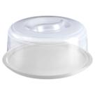 Boleira Redonda Com Tampa E Trava Plástico 33cm Para Bolo, Doce, Sobremesa, Decoração
