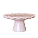 Boleira Rosa Decorada Suporte Para Bolo Torta Páscoa 10cm