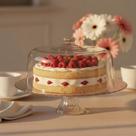 Boleira Ruvolo, Boleira de Vidro Verona Pé e Tampa- Ruvolo