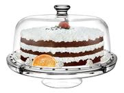 Boleira Saladeira 5 Em 1 Com Suporte Tampa E Pé De Vidro