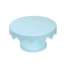 Boleira Suporte para Bolo Azul Claro Pequeno - 27cm