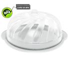 Boleira Suporte Porta Bolo Torta Doce com Tampa de Plástico - Uninjet