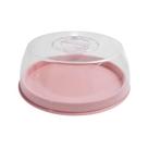 Boleira Tampa Acrílica Transparente Prato Porta Bolo Confeitaria Doces Torta Elegante Resistente