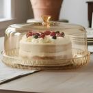 Boleira Tampa Plasútil Prato Porta Bolo Torta Borda Alta Citrino