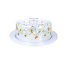 Boleira Transparente Porta Bolo Redonda Abelhinhas Keita