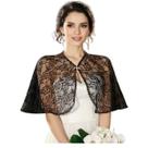Bolero De Renda Feminino Preto Elegante Para Noivas Festas