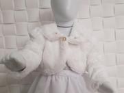 Bolero Pele Branco Batizado Bebê 2 Anos MENINA Bolero Pele Branco Batizado Bebê 2 Anos MENINA